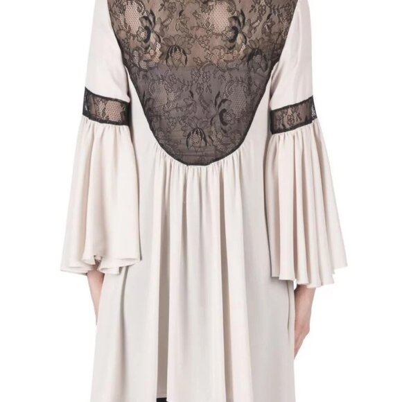 Joseph Ribkoff Backless Net Top in Beige and Black - Picture 4 of 8